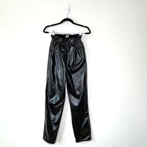 Aritzia Pants - Aritzia Wilfred Jive Black Patent Pants XS